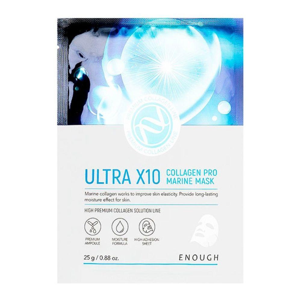 Enough Ultra X10 Collagen Pro Marine Collagen Masks 10pcs