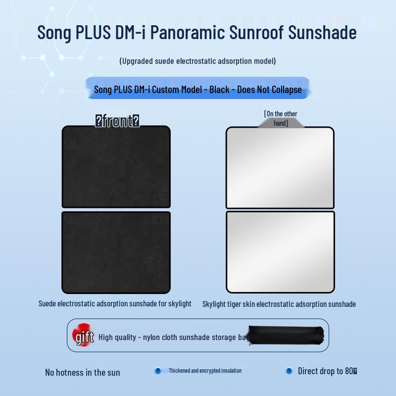 BYD Seal Tang Han Suede Heat Insulation Sunroof Shade