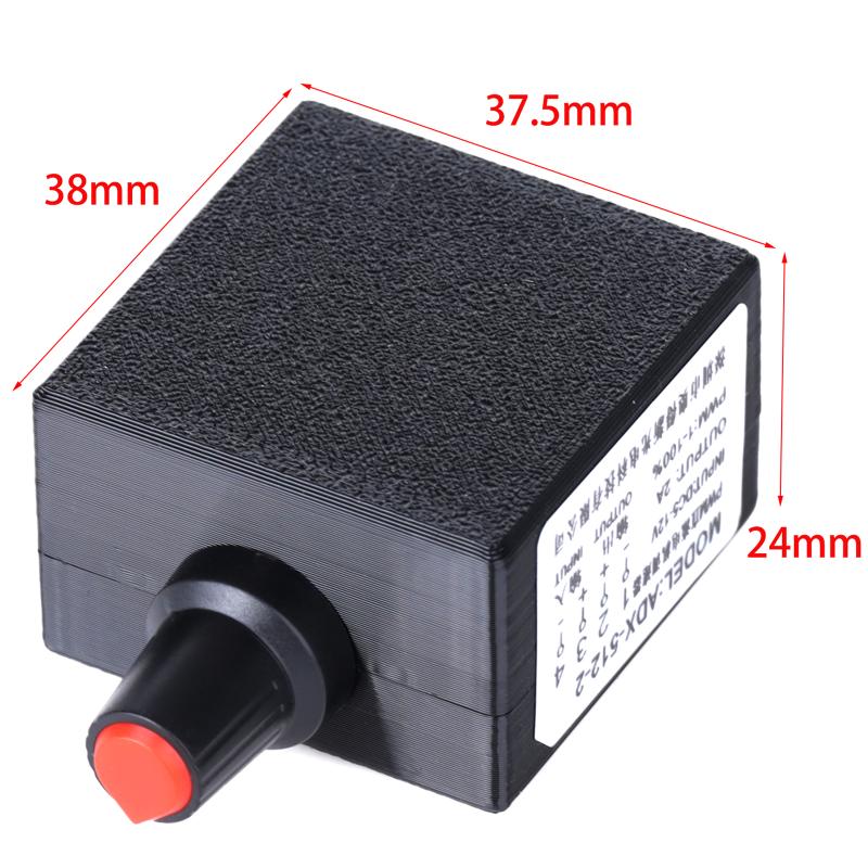 DC 5-12V 2A PWM Motor Drehzahlregler Computer Lüfter Motor Modifikation DIY Wasserkühlung Radiator Gehäuse