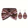 3pcs Boho Women's Hairband Set Wide Women's Earrings Set Twist Headband Earrings Set  Sports Wear