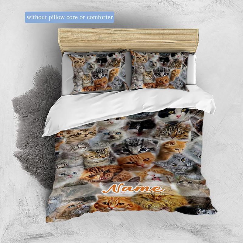 Manycats Customize Your Name Duvet Coversoftbedding Set For Bedroom Guest Room And Dorm Decoration Threepiece Set Includes 1 Duvet Cover 2 Pillowcases