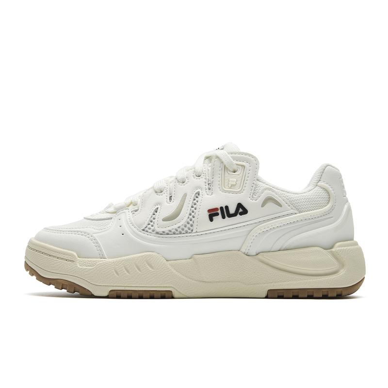 Fila COMP Skateboard Shoes Women's Low Top White Marshmallow/Bright Gray F12W633205FML