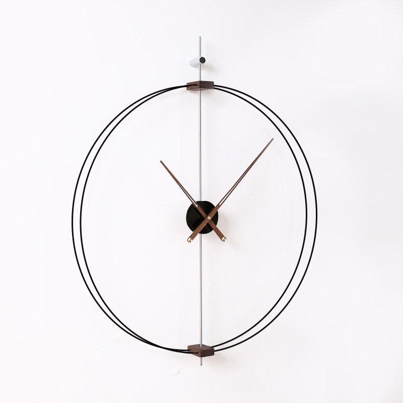 Round Simple Clock Wall Living Room Art Mural Interior Aesthetic Modern Wall Watch Minimalist Fashion Horloge Home Decoration