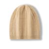 Cashmere Autumn and Winter New Women's High End Solid Color Knitted Cable Warm Fashion Heavy Casual Baotou Hat