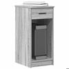 VidaXL Computer Tower Stand and Drawer Sonoma Grey 35x45x77 Cm, PC Tower Stand, Support Desk Stand 858745
