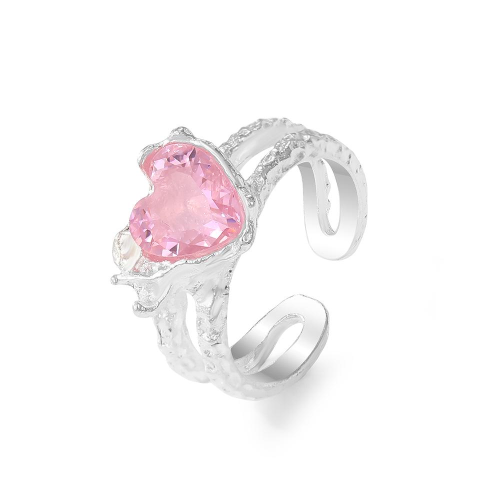 Трендовое французское кольцо-оверсайз с лунным камнем – Крутое, простое и стильное для женщин Alloy