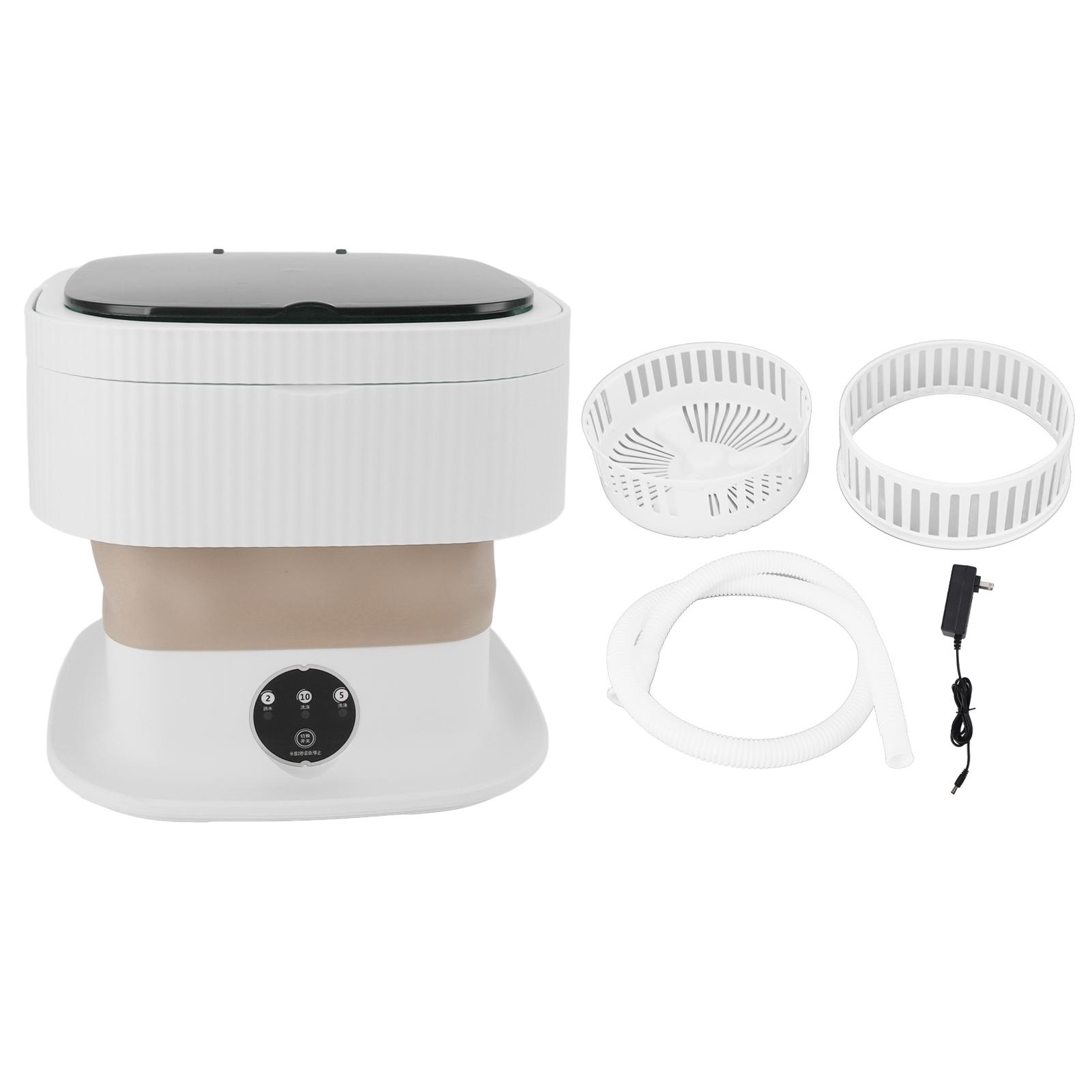 

Портативная стиральная машина 40 Вт Мини складная стиральная машина 10 л Большая емкость для стирки нижнего белья хаки