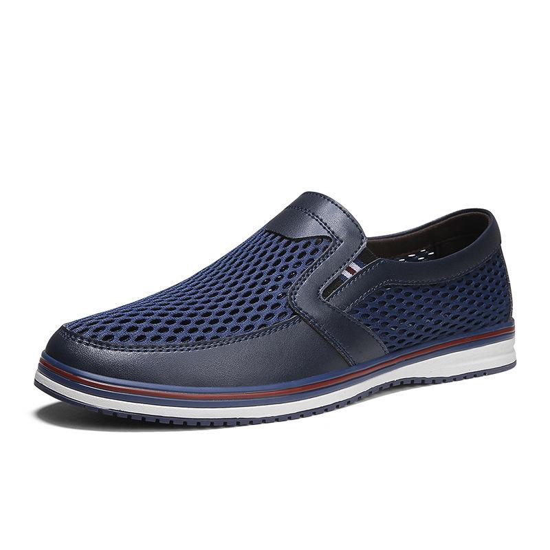 Men's Breathable Mesh Slip-on Shoes - Summer Casual Sock & Driving Style