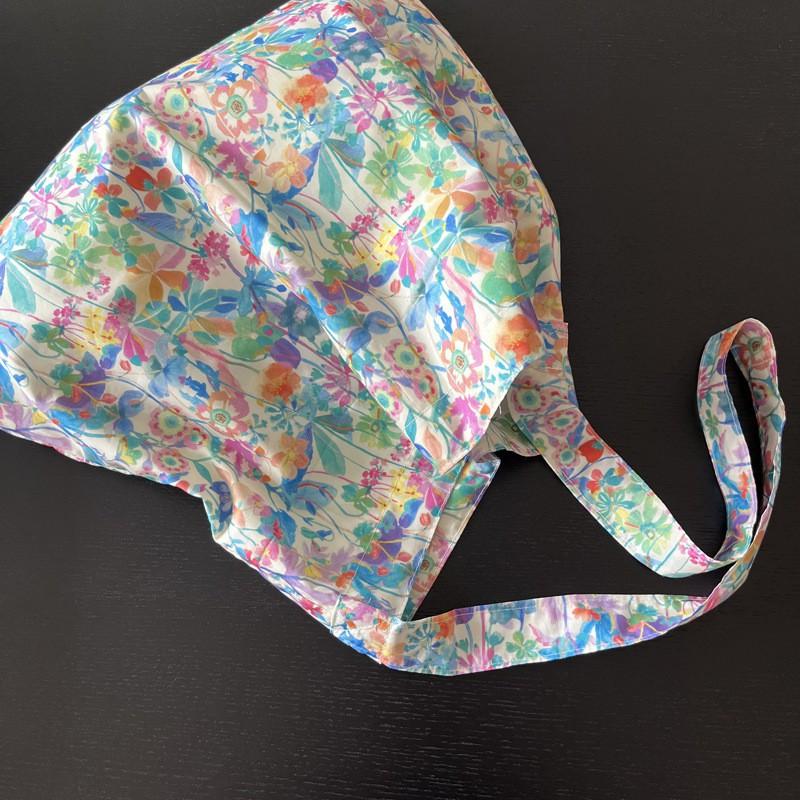 New French Liberty Floral Bag Emerald Bay Cotton Thin Printed Shoulder All-match Women's Cross-body