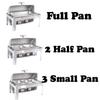 9L Roll Top Chafing Dish Buffet Set Food Pan Food Tray Warmer Serving Tray
