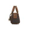 Michael Kors Złoty metalowy charms z logo Bedford Monogram Color Block Torba crossbody Torba Boston Damskie torebki Kolor dębowo-brązowy 32F9G06C0B-252
