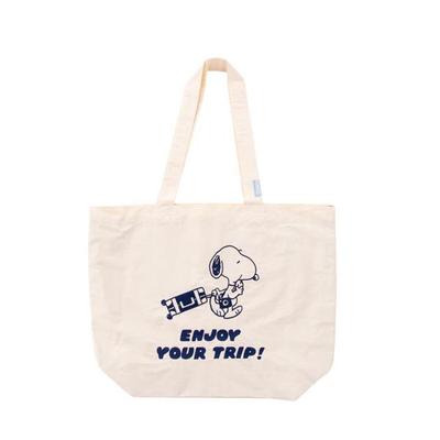 PEANUTS Snoopy Nákupní taška Bílá (užijte si výlet) Japonsko NOVÝ