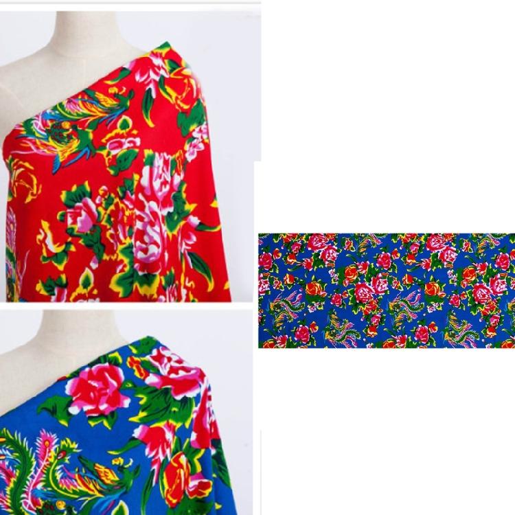 Blumen Baumwollstoff zum Nähen Basteln Heimdekoration 160 cm Breit Nähbaumwollstoff für Bekleidung Accessoires