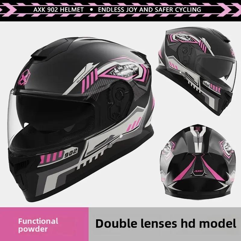 Unisex Motorcycle Helmet Winter Anti-Fog Warm Full Cover Helmet For Men And Women Electric Car Cycle Motorcycle Equipment Access