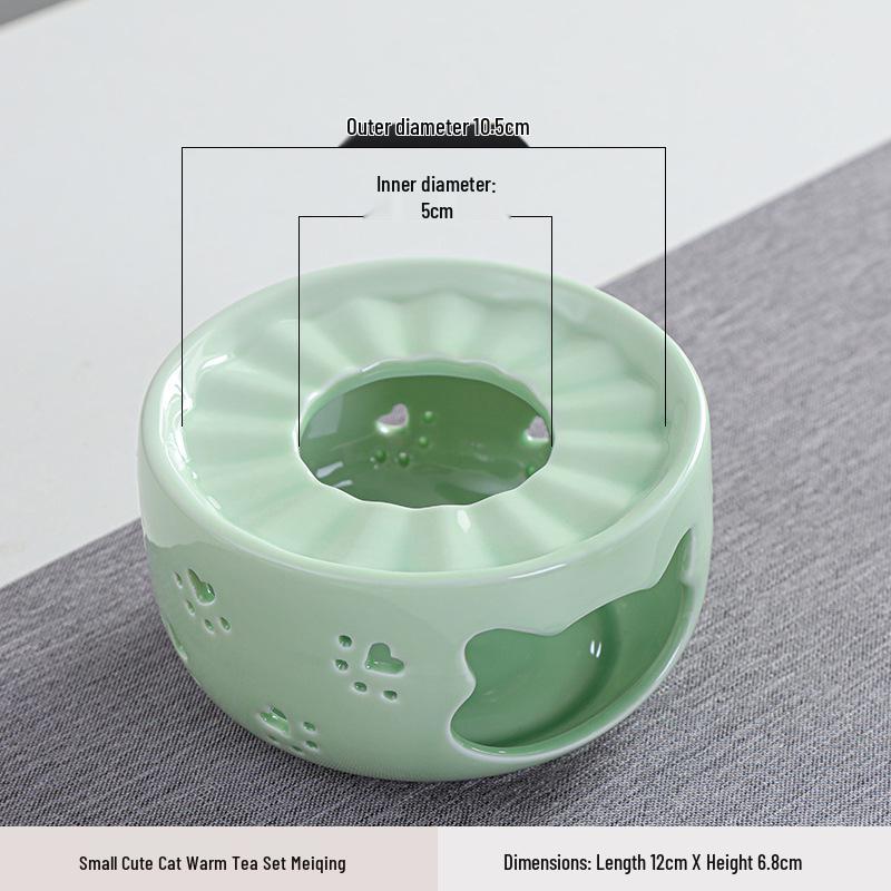 Ceramic Candle Warmer for Tea - Insulating Stove for Boiling and Warming in Home, Restaurant, or Hotel