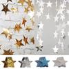 1PC 7cm/2.76inch Shining Star Paper Drop Garland Banner Gold Silver Bunting Banner For Shower Room Wedding Hanging Decoration