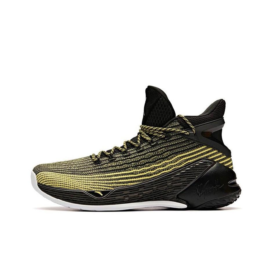 Anta KT4 Thompson Basketball Shoes Men Sneakers Black Yellow 11921101-5