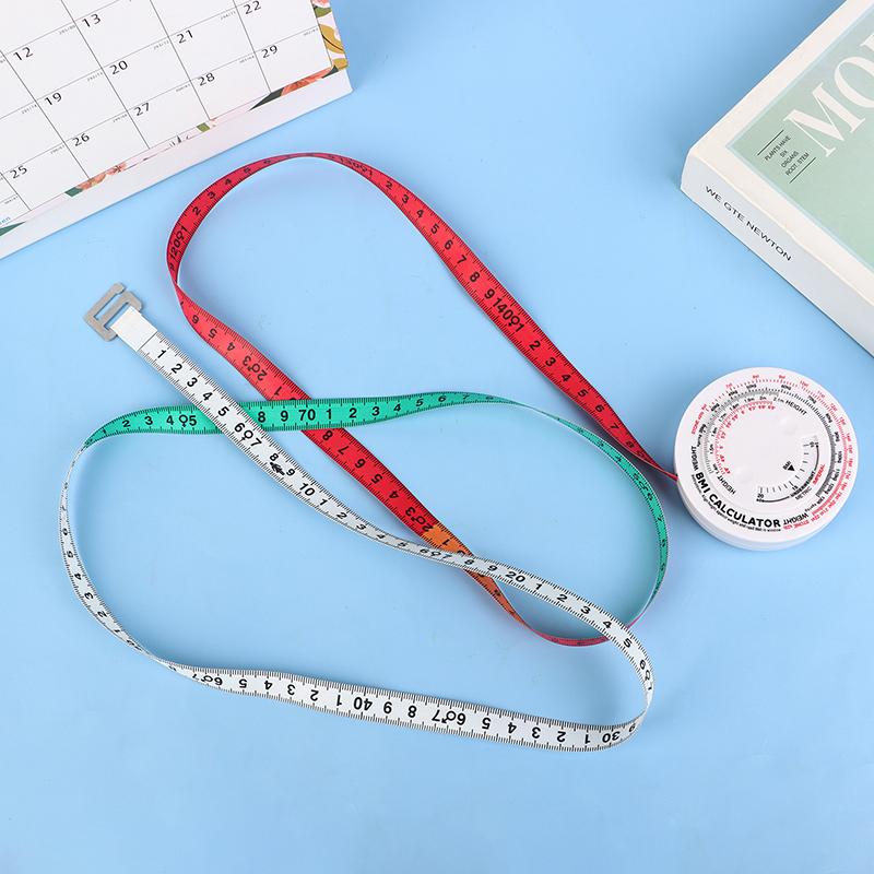 Bmi Body Measuring Tape Sewing Ruler Waist Tape Measure Portable Round Soft Measurement Ruler Practical Accessories