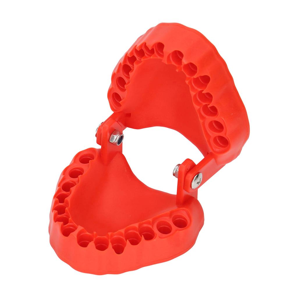 Denture Drill Bit Holder 28 Drill Bits Organizer Portable Denture Bit Holder with Magnet Red