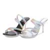 Your Bestfashion 2024Designer Crystal Sexy Women's Sandals Transparent High Heels Lady Clear Slippers Pumps Summer Shoes