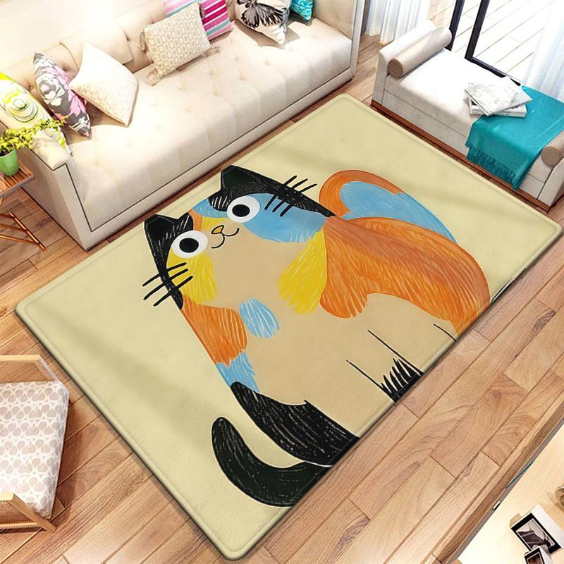 Cartoon Carpet Anime Rug Living Room Bedroom Large Carpet Bathroom Floor Mat Kitchen Door Mat Children's Room Home Decoration