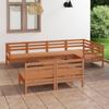 Day and Night - Day and Night Garden Furniture Set 8 Pieces Solid Pine Wood Honey Brown