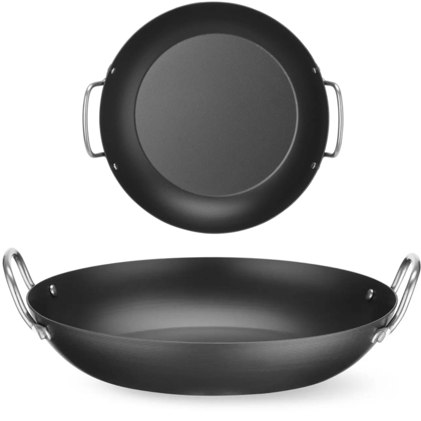 Universelle Servierpfanne aus Kohlenstoffstahl, Durchmesser 204 mm