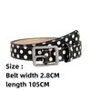 Fashion Vintage Polk Dot Women Belts Y2K Girls Pin Buckle Belt Waistband Jeans Belts PU Leather Waist Strap Gift