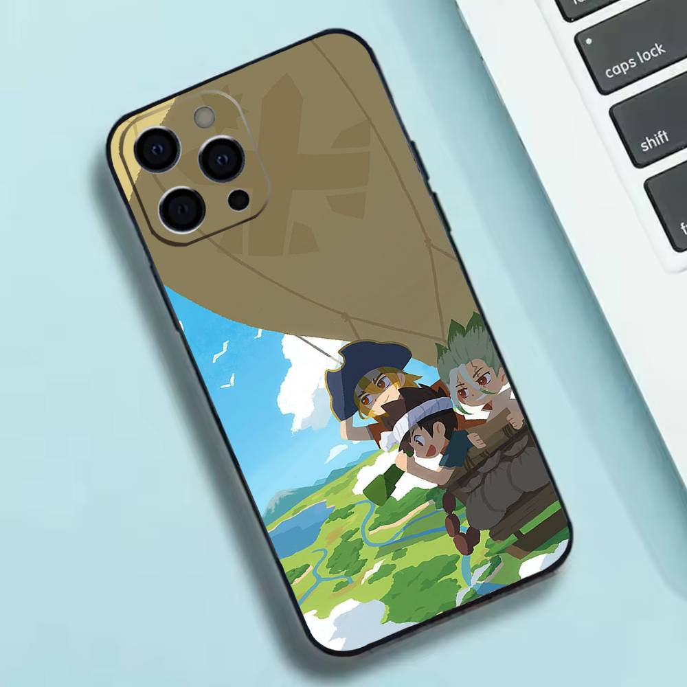 Anime Dr. S-STONE  Phone Case Silicone Soft For IPhone 17 16 15 14 13 12 11 X XR Plus Pro Max Plus