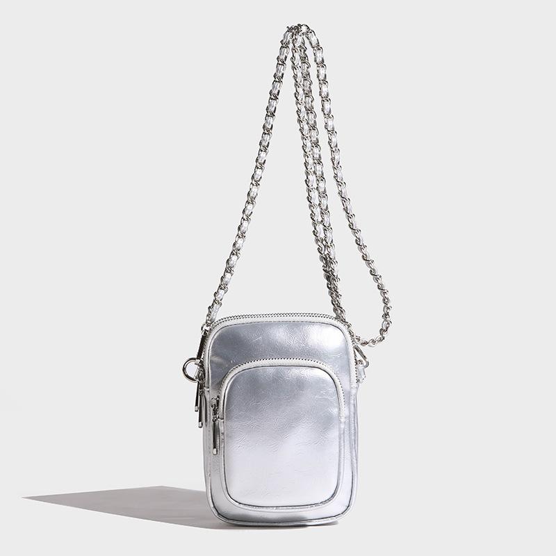 Women's Bag New Diamond Chain Bag Fashion Shoulder Messenger Bag Mobile Phone Bag