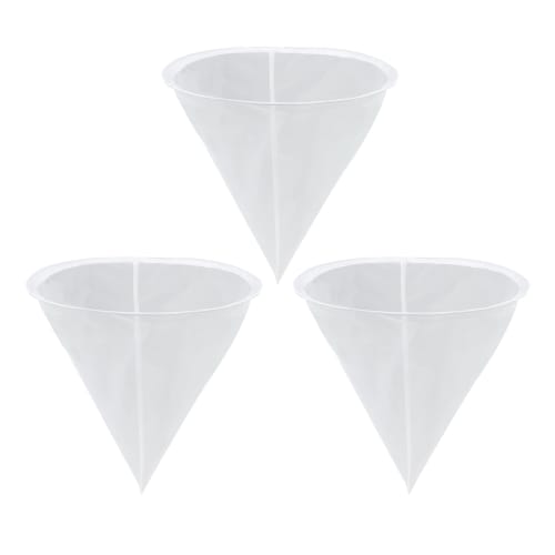Honey Filtering Net, Pack of 3, Nylon Mesh, 35cm Diameter, Precision Mesh, Uniform, Reusable, for Honey Extraction, Beekeeping, Cooking, and Filtering