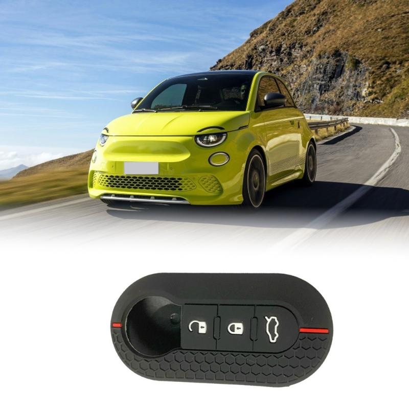 Flexible Stretchable 3 Button Folding Remote Key Shell Protective Case Housing Suitable For 500 500L Flip Style Car Key