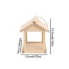 Rustic Hummingbird Feeders Wooden Hanging Birdhouse Pet Supplies Open Bird Feeder  Balcony
