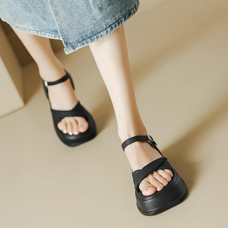 Women Fashion Casual Platform Sandals Summer Open Toe Comfortable Walking Shoes