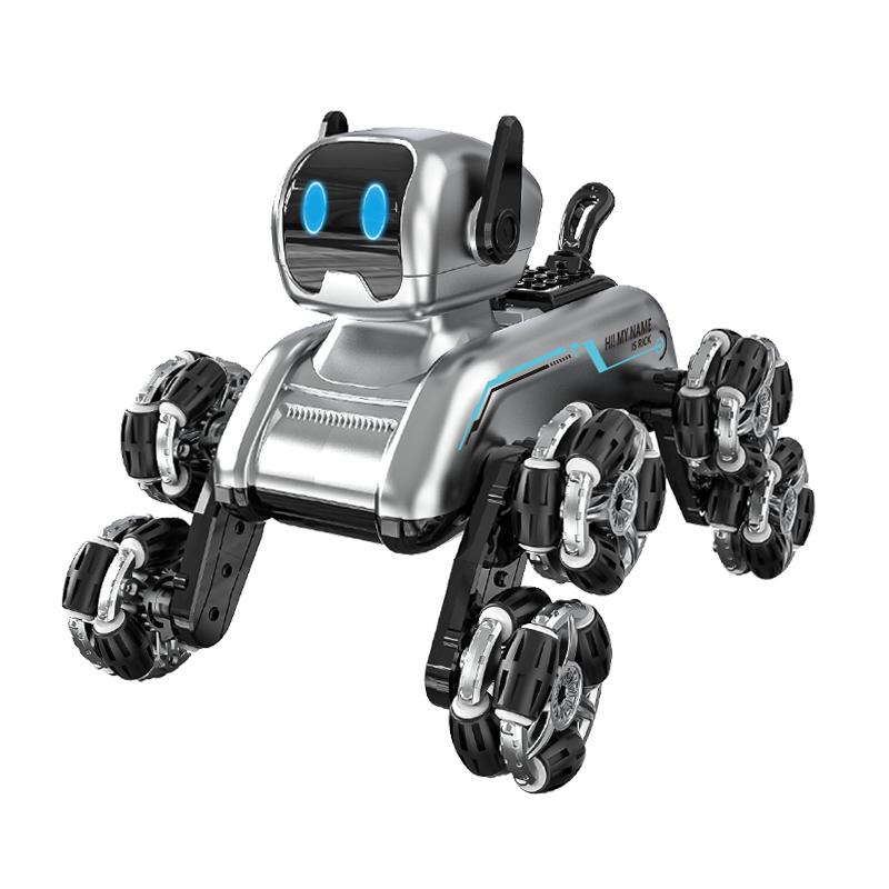 Eight-Wheel Stunt Mechanical Dog Electric Watch-Sensing Intelligent Robot Toy New Children's Toy Remote Control Gift