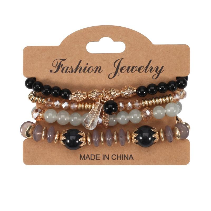Bohemian bracelet creative tassel multi-layer beaded bracelet