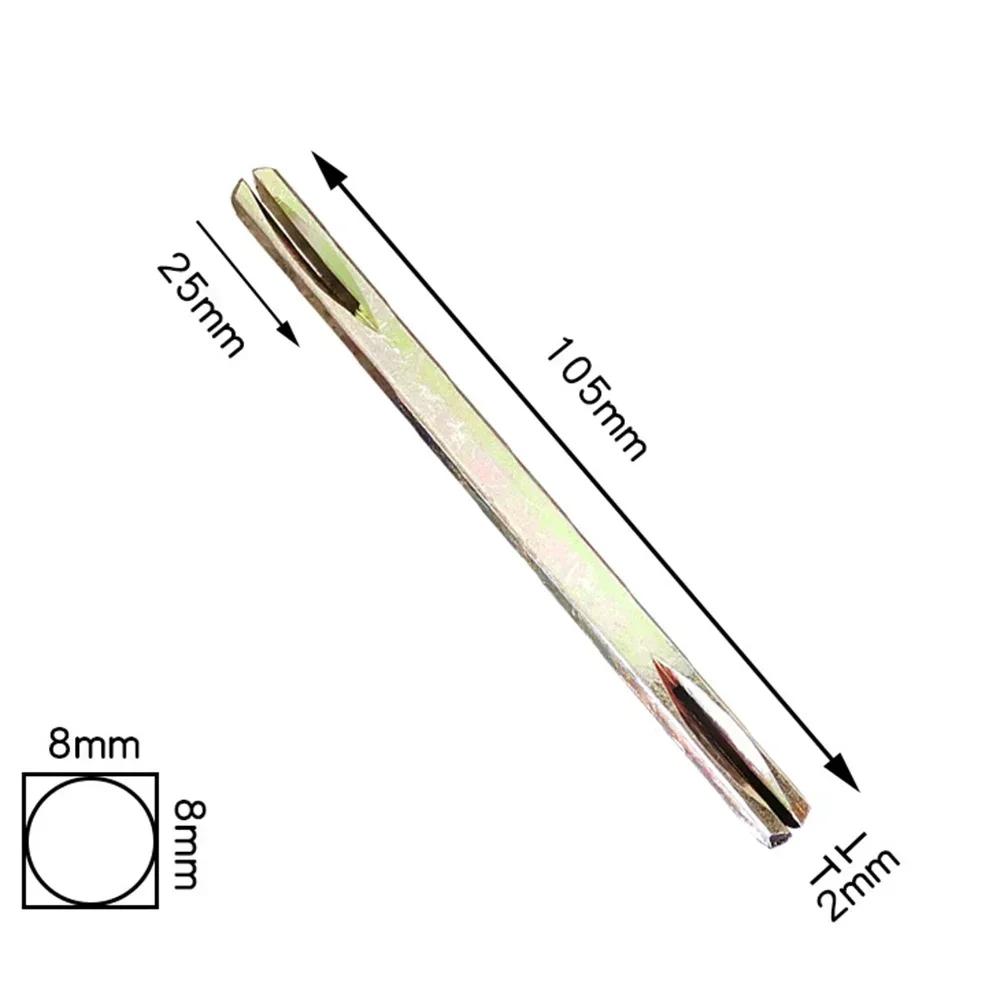 8x8mm 8mm Länge 85-130mm Stahl Eisen Welle Stift Für Fenster Tür Griff Hebel Knauf Vierkantstift