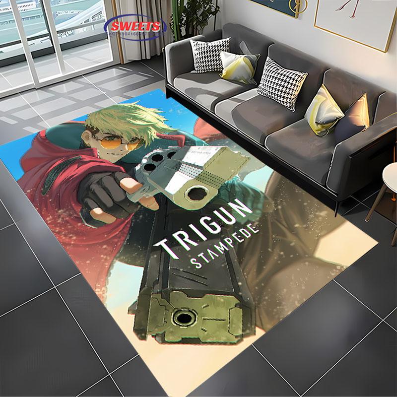 Nya hyllor! Bilibili Trigun Stampede Matta, Vardagsrum Sovrum Kontor Barnrum Val, Halkfri Maskintvättbar Matta
