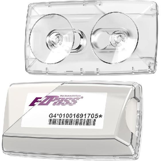 Держатель EZ Pass для лобового стекла, Держатель транспондера для автомобиля, Сильные присоски Держатель EZ Pass, Держатель для оплаты проезда EZ Pass Mini/iPass, Защита от УФ-излучения 1 Pack