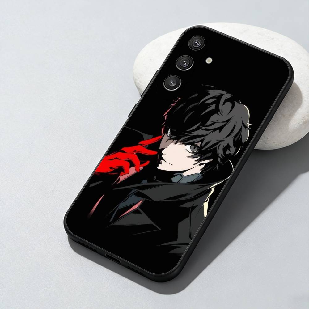 P5R-Anime R-Ren A-Amamiya J-JOKER Phone Case For Samsung Galaxy A73,A72,A71,A70,A52,A51 Others Soft Black Cover Samsung a22 4g