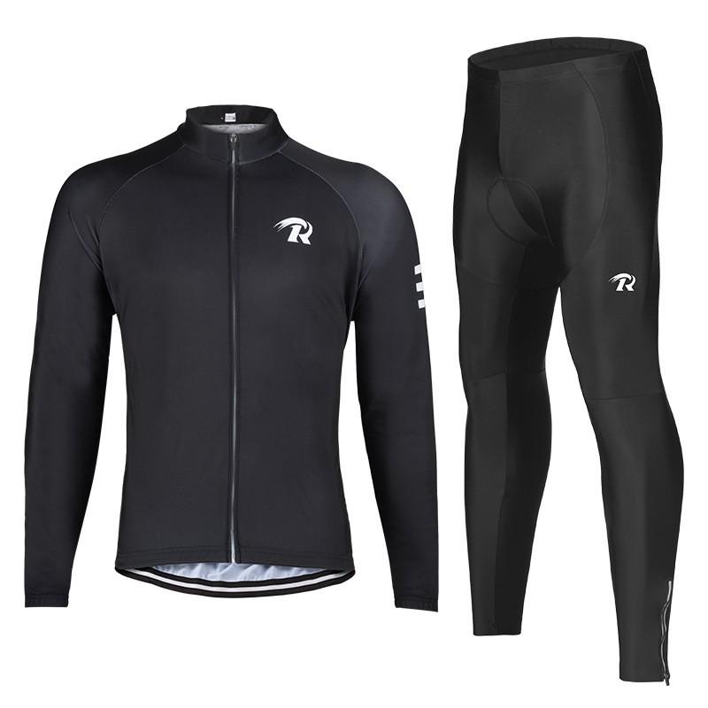 Men Women Cycling Jersey Set Long Sleeve Breathable Quick Dry Bike Riding Outfit Mountain Road Bikes