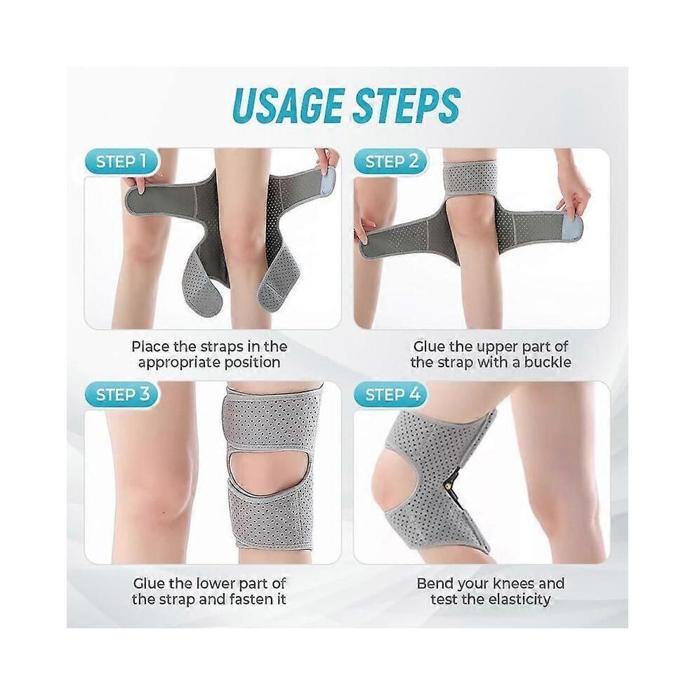 (Grey)Swarous Knee Booster,2025 New Knee Assistive Device, KneeBooster Brace