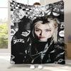 Felix Kpop Stray Kids Flanelldecke, Ultraweiche Warme Plüschdecke für Zuhause Schlafzimmer Bett Sofa Abdeckung Camping Picknick Geschenk