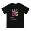 Elegant T-Shirt for Men MS-DOS Funny Cotton Tee Shirt Round Collar Short Sleeve T Shirt Printed Clothes