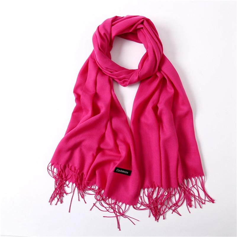 Elegant Headband Shawls Pure Color Scarf Wraps Skin-friendly Lady High Quality Accessories Solid Shawls Warm Headscarf