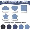 Cute Pattern Iron-on Patches 5 Colors Embroidered Patches Cute Jeans Patches  for Jeans Repair