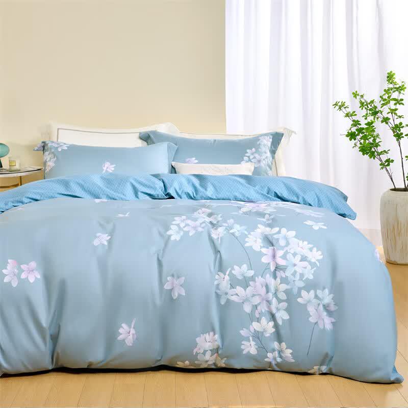 Mercury Home Textiles Pure Cotton 4-Piece Bedding Set