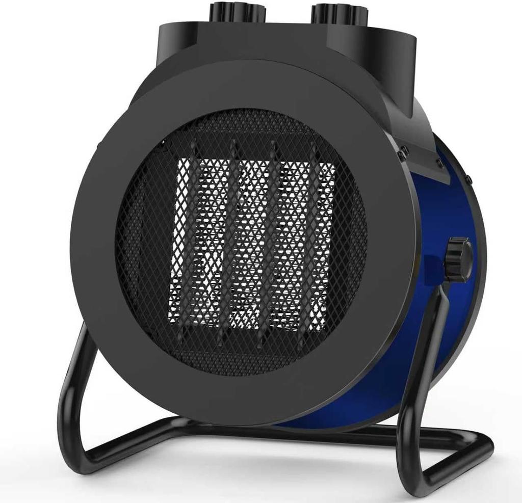 1500W Electric Space Heater with 90 Adjustable Angle, Overheat Protection, Heater for Garage, Office, Indoor Use