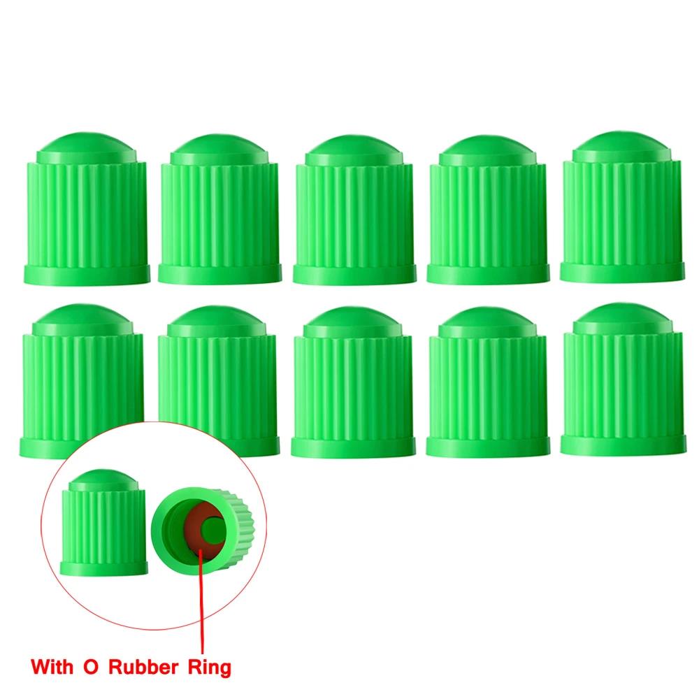 10-100Pcs Tire Valve Caps Plastic Car Tire Stem Dust Covers Universal Valve Caps For Cars Bicycle Trucks Motorcycles Valve Stems 1