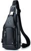 DOOMUS Body Shoulder Crossbody Genuine Shoulder Waist Sports Bag for iPad Popular for Commuting Bag, Bag, Bag, Leather, Waterproof, Bag, One-Shoulder